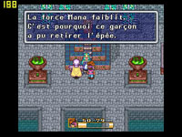 une photo d'Ã©cran de Secret of Mana sur Nintendo Super Nes